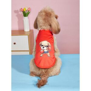 Dog Super Hero Halloween Costume Pet Lghtwt Graphic Print Vest Cape Puppy NWT Lg